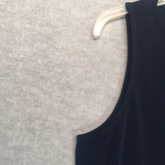 SUSAN GRAVER Wrinkle Resistant Jersey Knit Extra Long Line Layered Look Tunic. - Picture 6 of 12